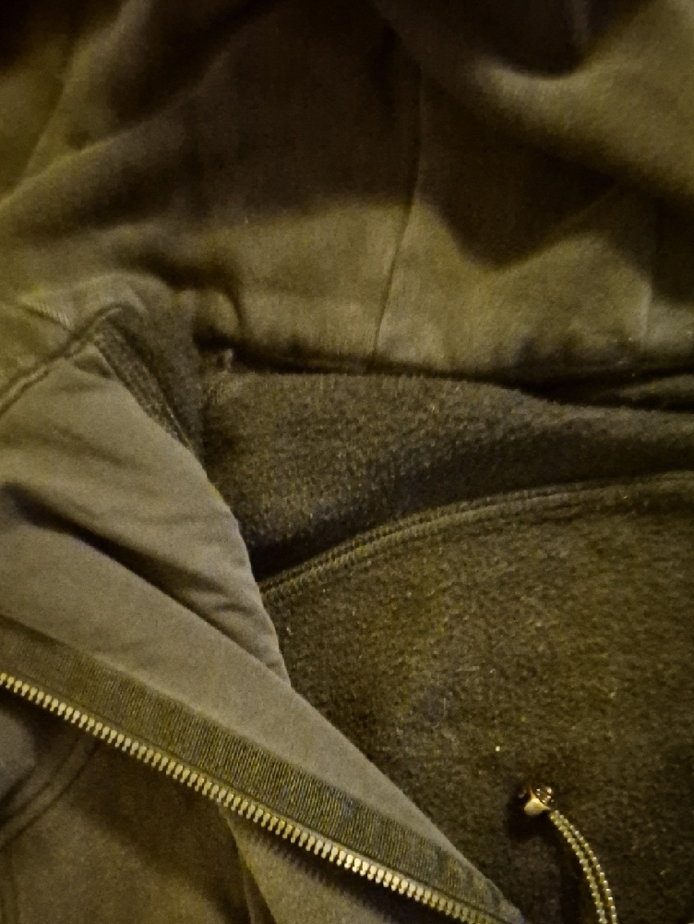 Dark Charcoal Lululemon Zip Hoodie - Picture 3 of 3